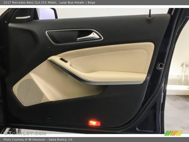 Lunar Blue Metallic / Beige 2017 Mercedes-Benz GLA 250 4Matic