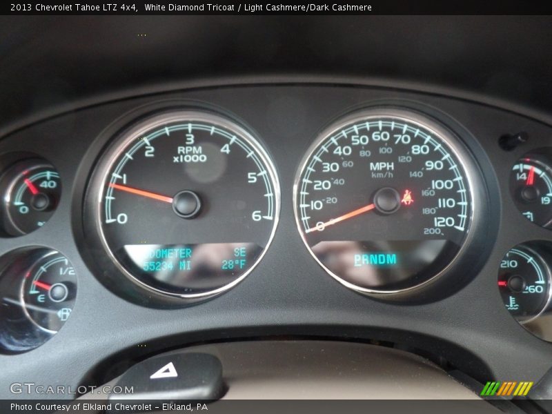 White Diamond Tricoat / Light Cashmere/Dark Cashmere 2013 Chevrolet Tahoe LTZ 4x4