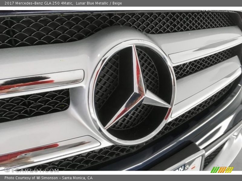 Lunar Blue Metallic / Beige 2017 Mercedes-Benz GLA 250 4Matic