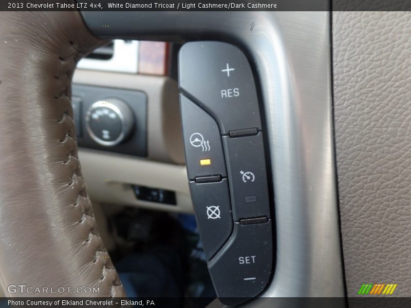 White Diamond Tricoat / Light Cashmere/Dark Cashmere 2013 Chevrolet Tahoe LTZ 4x4