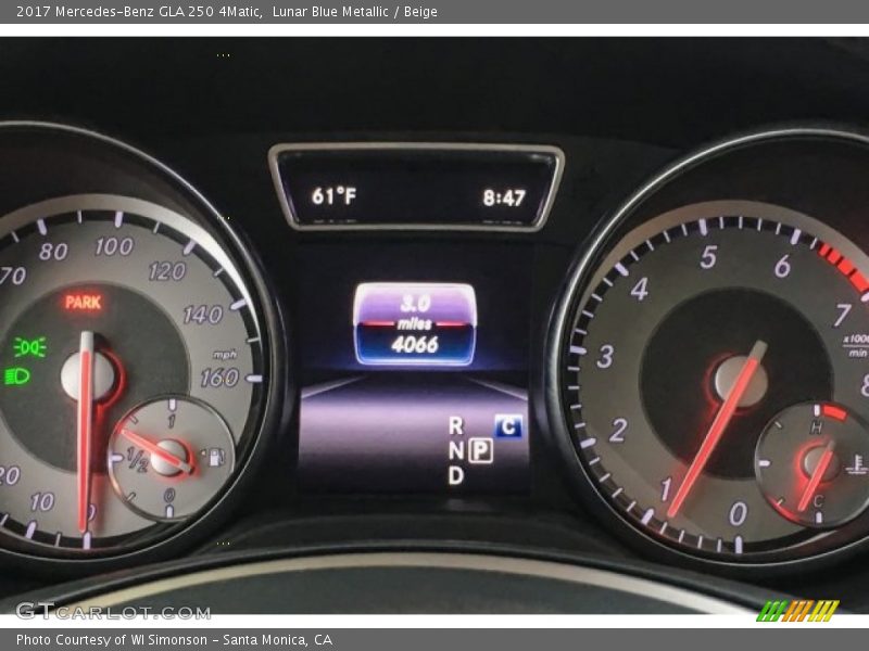 Lunar Blue Metallic / Beige 2017 Mercedes-Benz GLA 250 4Matic