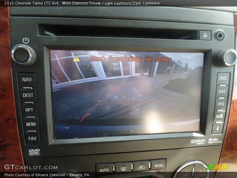 White Diamond Tricoat / Light Cashmere/Dark Cashmere 2013 Chevrolet Tahoe LTZ 4x4