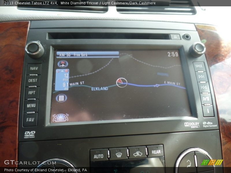 White Diamond Tricoat / Light Cashmere/Dark Cashmere 2013 Chevrolet Tahoe LTZ 4x4