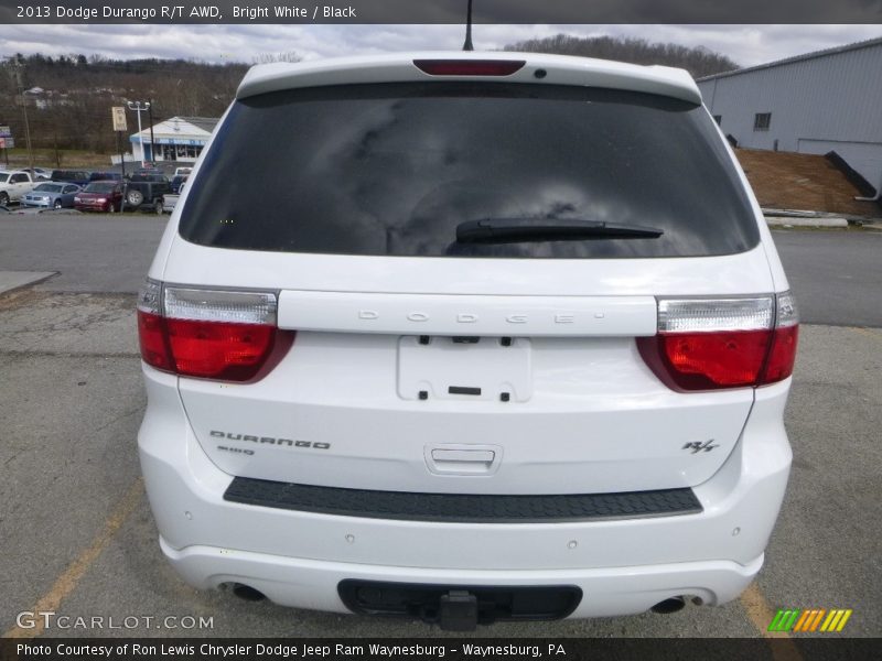 Bright White / Black 2013 Dodge Durango R/T AWD