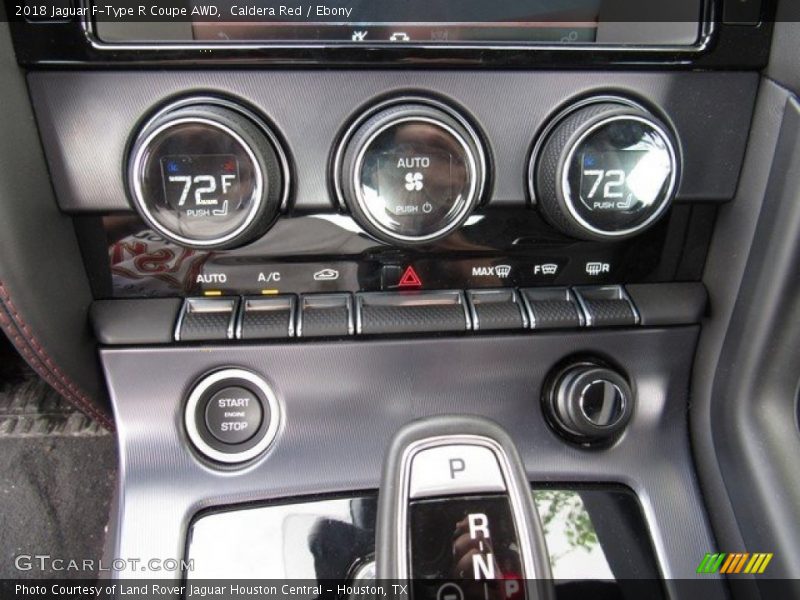 Controls of 2018 F-Type R Coupe AWD