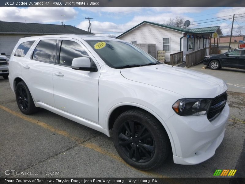Bright White / Black 2013 Dodge Durango R/T AWD
