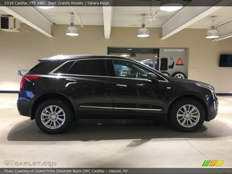 Dark Granite Metallic / Sahara Beige 2018 Cadillac XT5 AWD