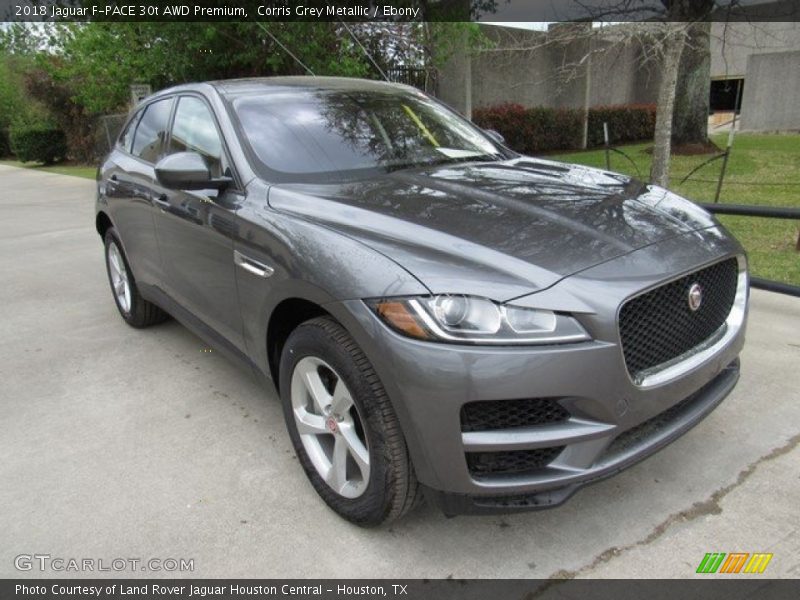 Corris Grey Metallic / Ebony 2018 Jaguar F-PACE 30t AWD Premium