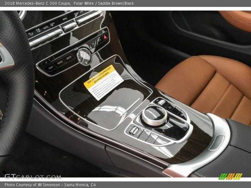 Polar White / Saddle Brown/Black 2018 Mercedes-Benz C 300 Coupe