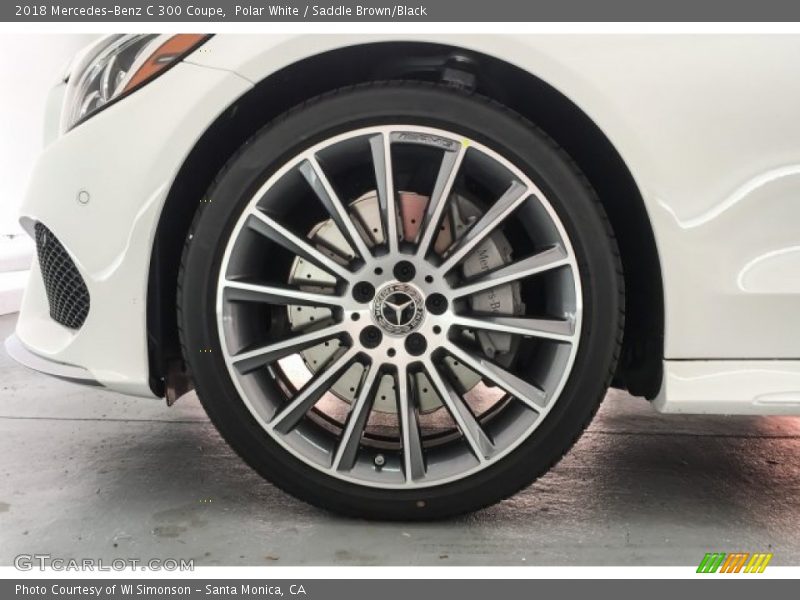 Polar White / Saddle Brown/Black 2018 Mercedes-Benz C 300 Coupe
