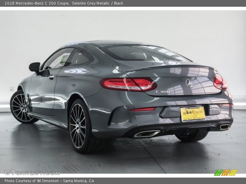 Selenite Grey Metallic / Black 2018 Mercedes-Benz C 300 Coupe