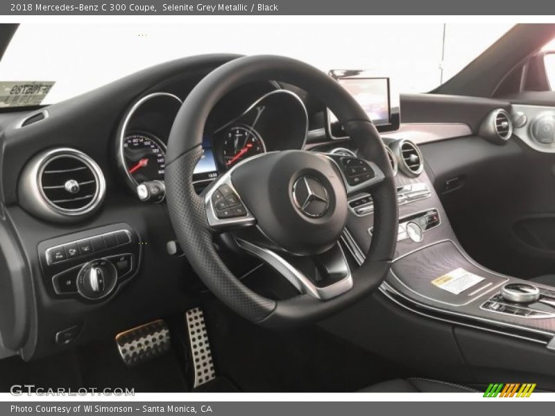 Selenite Grey Metallic / Black 2018 Mercedes-Benz C 300 Coupe