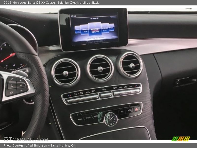 Selenite Grey Metallic / Black 2018 Mercedes-Benz C 300 Coupe