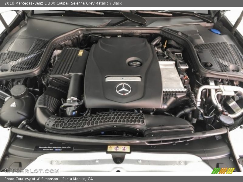 Selenite Grey Metallic / Black 2018 Mercedes-Benz C 300 Coupe