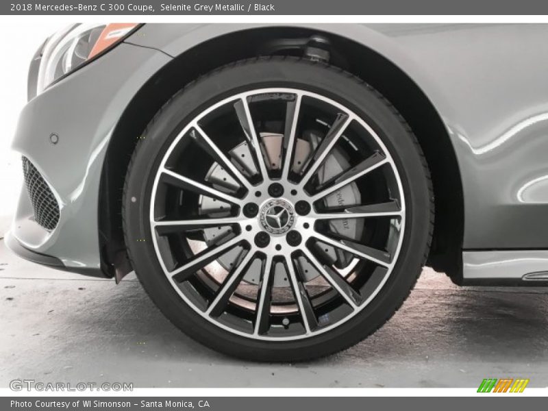 Selenite Grey Metallic / Black 2018 Mercedes-Benz C 300 Coupe