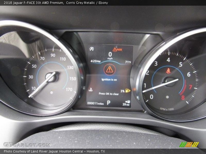 Corris Grey Metallic / Ebony 2018 Jaguar F-PACE 30t AWD Premium