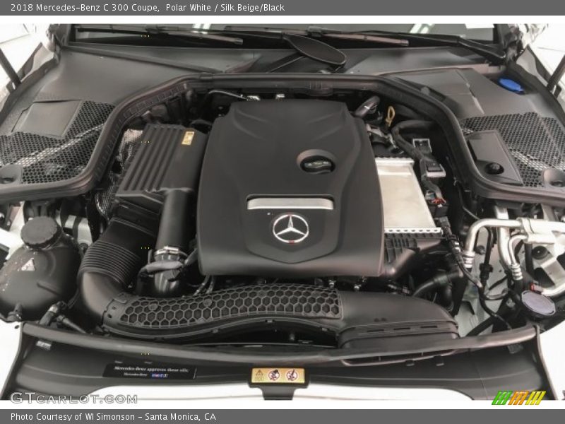 Polar White / Silk Beige/Black 2018 Mercedes-Benz C 300 Coupe