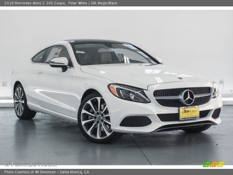 Polar White / Silk Beige/Black 2018 Mercedes-Benz C 300 Coupe