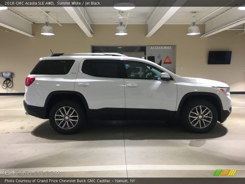 Summit White / Jet Black 2018 GMC Acadia SLE AWD