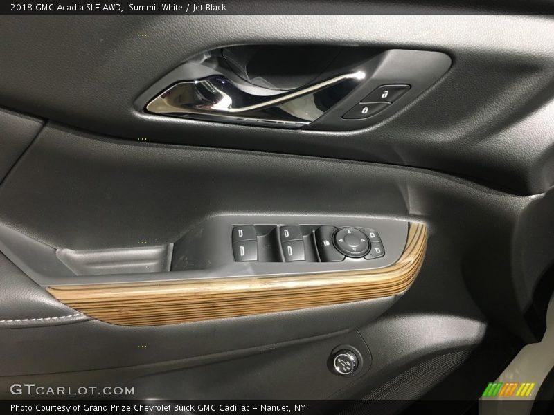 Summit White / Jet Black 2018 GMC Acadia SLE AWD