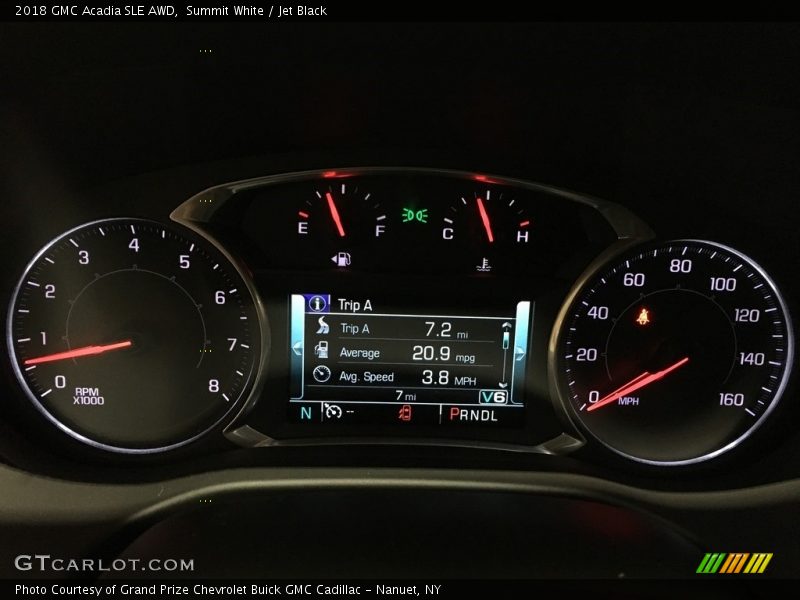 Summit White / Jet Black 2018 GMC Acadia SLE AWD