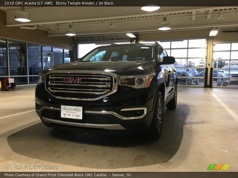 Ebony Twilight Metallic / Jet Black 2018 GMC Acadia SLT AWD