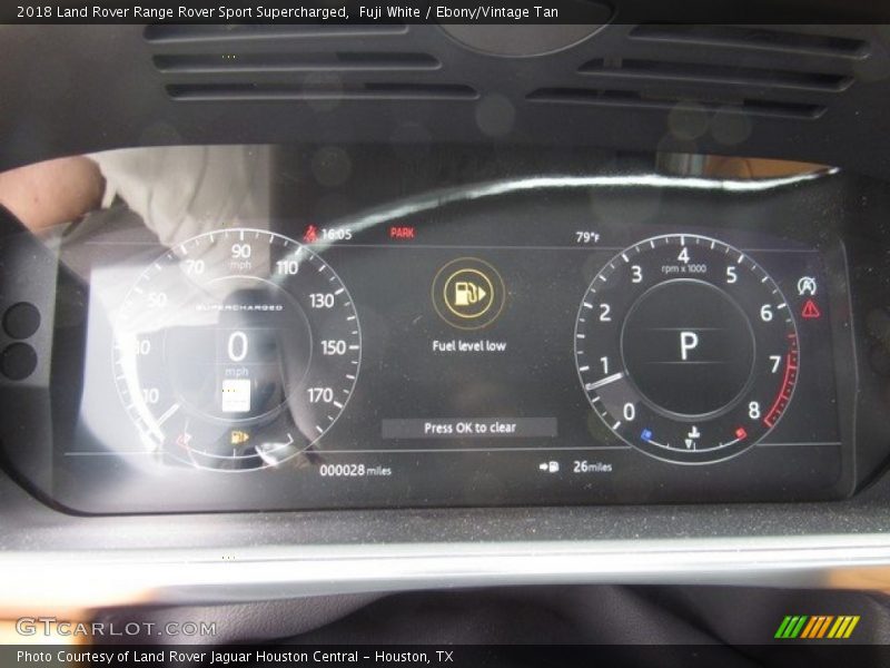  2018 Range Rover Sport Supercharged Supercharged Gauges