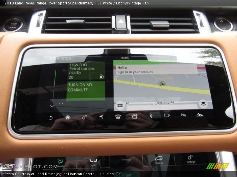 Navigation of 2018 Range Rover Sport Supercharged