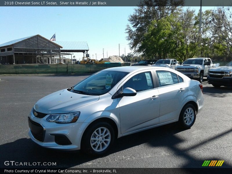 Silver Ice Metallic / Jet Black 2018 Chevrolet Sonic LT Sedan