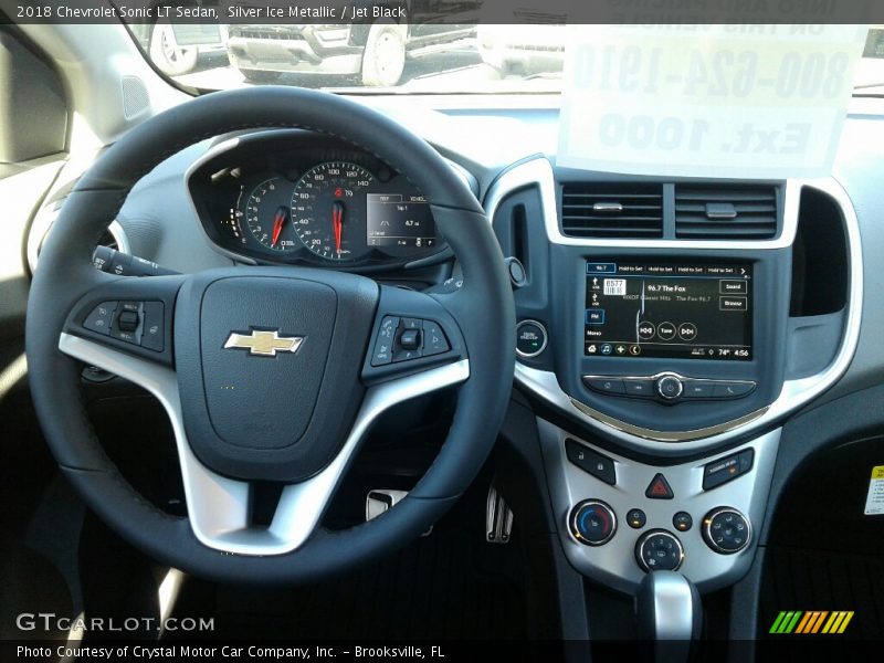 Silver Ice Metallic / Jet Black 2018 Chevrolet Sonic LT Sedan