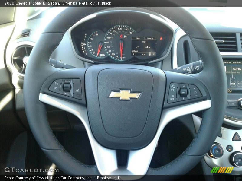 Silver Ice Metallic / Jet Black 2018 Chevrolet Sonic LT Sedan
