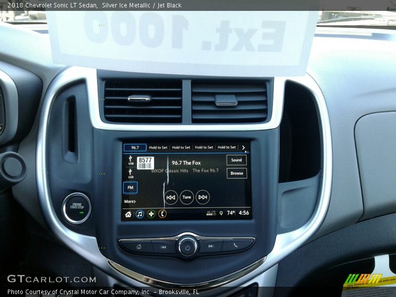 Silver Ice Metallic / Jet Black 2018 Chevrolet Sonic LT Sedan