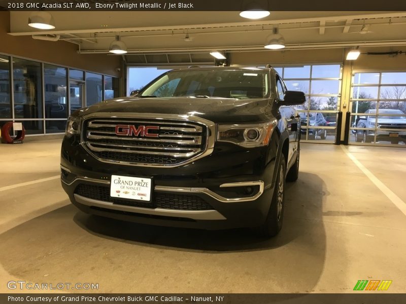 Ebony Twilight Metallic / Jet Black 2018 GMC Acadia SLT AWD