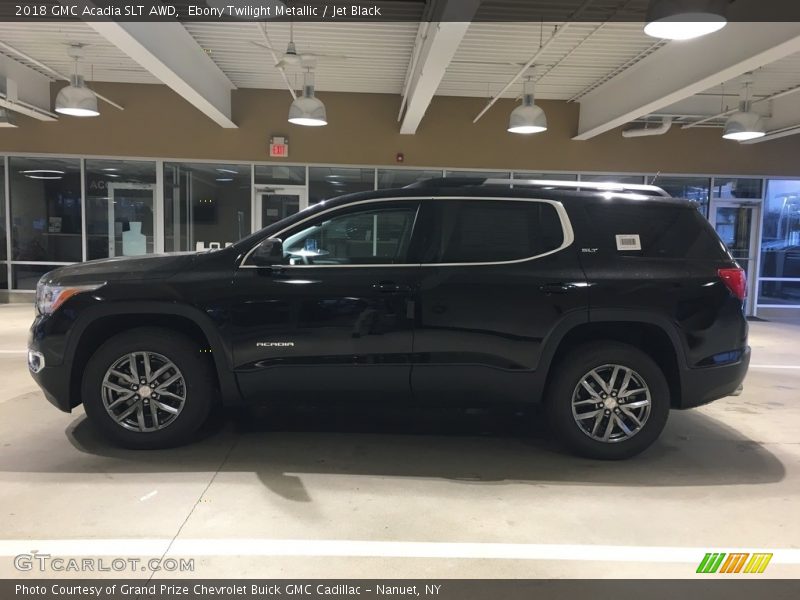 Ebony Twilight Metallic / Jet Black 2018 GMC Acadia SLT AWD