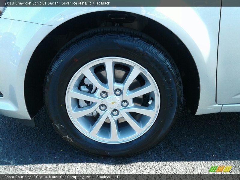 Silver Ice Metallic / Jet Black 2018 Chevrolet Sonic LT Sedan