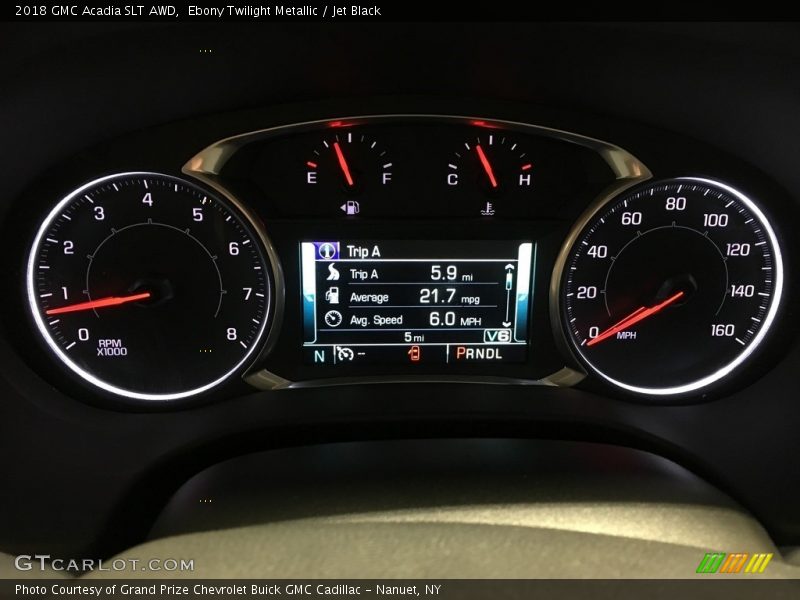 Ebony Twilight Metallic / Jet Black 2018 GMC Acadia SLT AWD