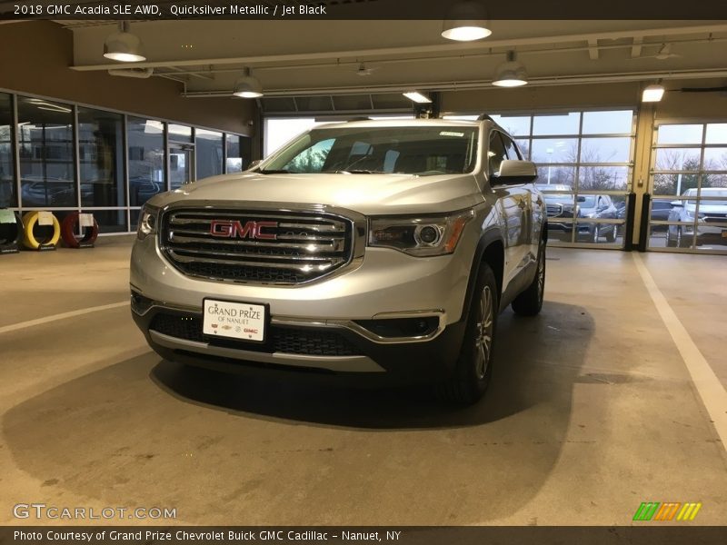 Quicksilver Metallic / Jet Black 2018 GMC Acadia SLE AWD