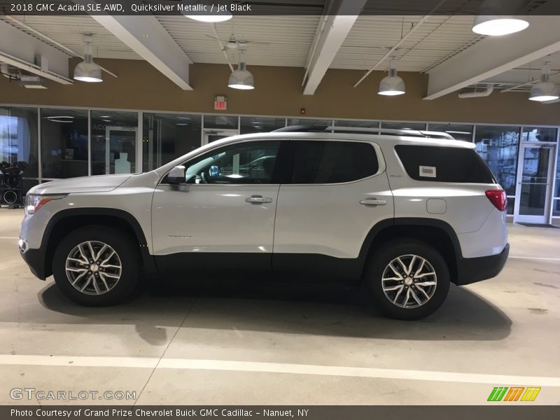 Quicksilver Metallic / Jet Black 2018 GMC Acadia SLE AWD