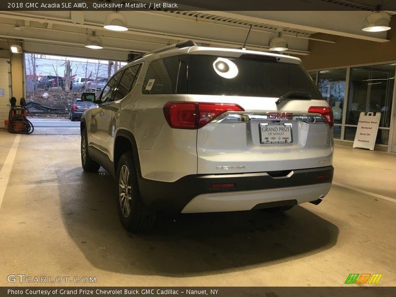 Quicksilver Metallic / Jet Black 2018 GMC Acadia SLE AWD