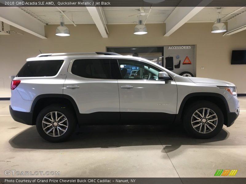 Quicksilver Metallic / Jet Black 2018 GMC Acadia SLE AWD