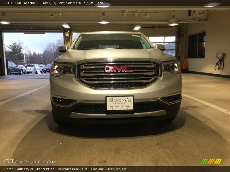 Quicksilver Metallic / Jet Black 2018 GMC Acadia SLE AWD
