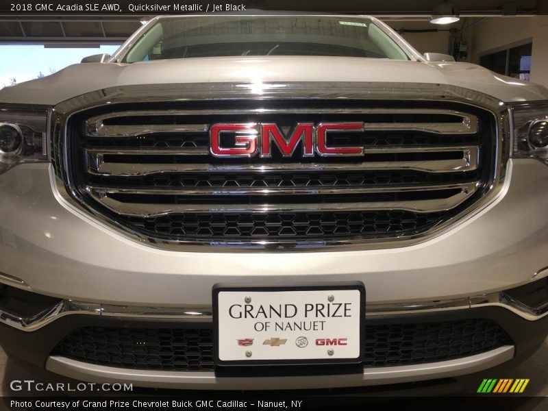 Quicksilver Metallic / Jet Black 2018 GMC Acadia SLE AWD
