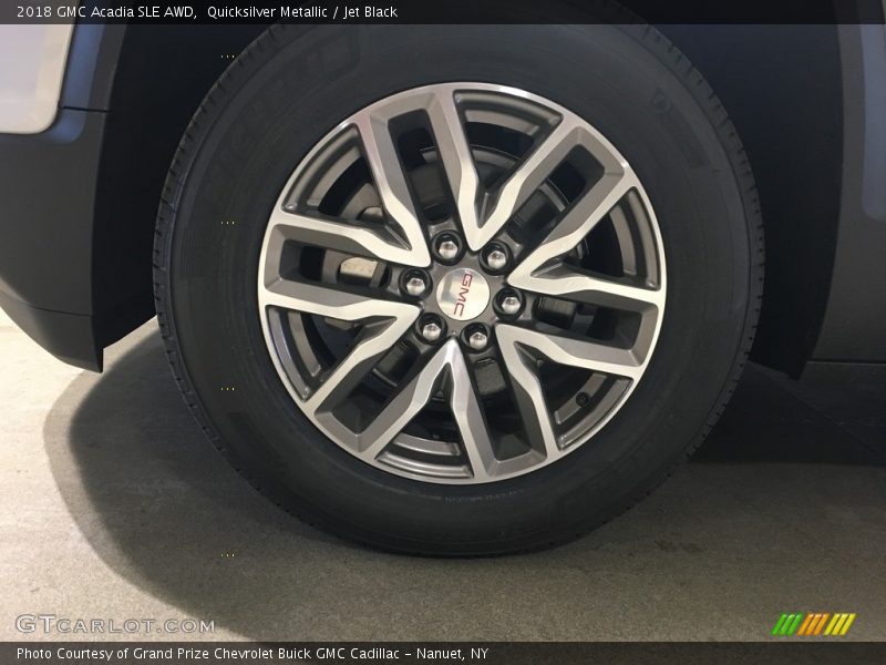 Quicksilver Metallic / Jet Black 2018 GMC Acadia SLE AWD