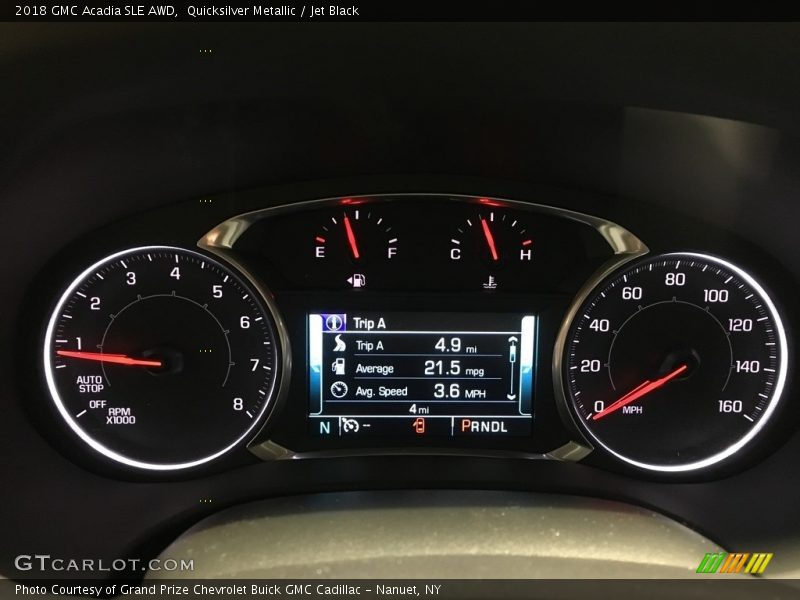 Quicksilver Metallic / Jet Black 2018 GMC Acadia SLE AWD