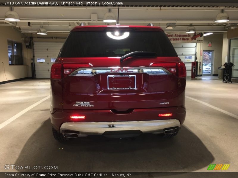 Crimson Red Tintcoat / Cocoa/Shale 2018 GMC Acadia Denali AWD