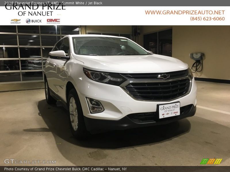 Summit White / Jet Black 2018 Chevrolet Equinox LT AWD