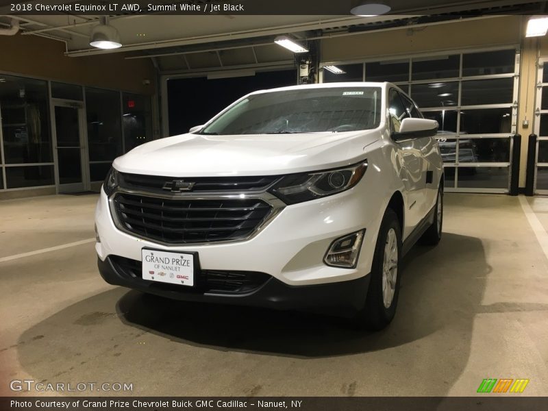 Summit White / Jet Black 2018 Chevrolet Equinox LT AWD
