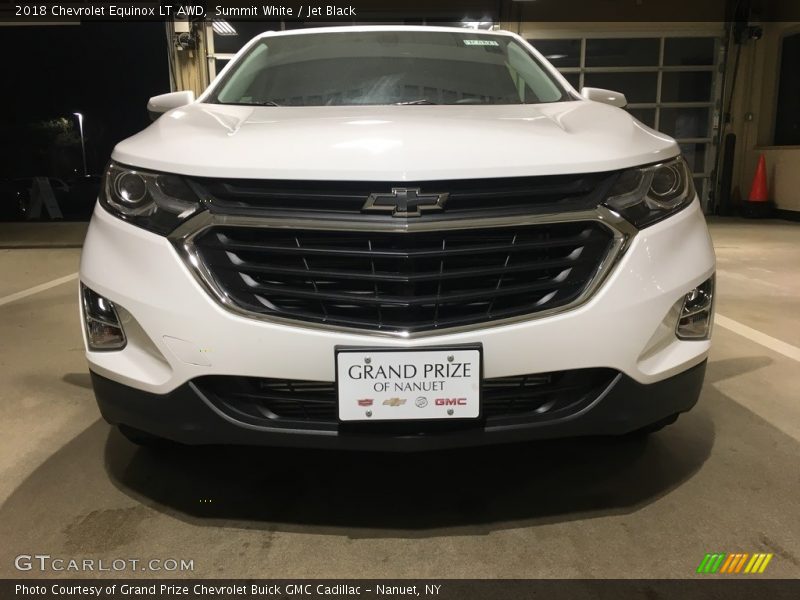 Summit White / Jet Black 2018 Chevrolet Equinox LT AWD