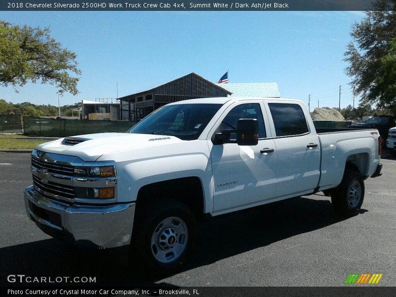 Summit White / Dark Ash/Jet Black 2018 Chevrolet Silverado 2500HD Work Truck Crew Cab 4x4
