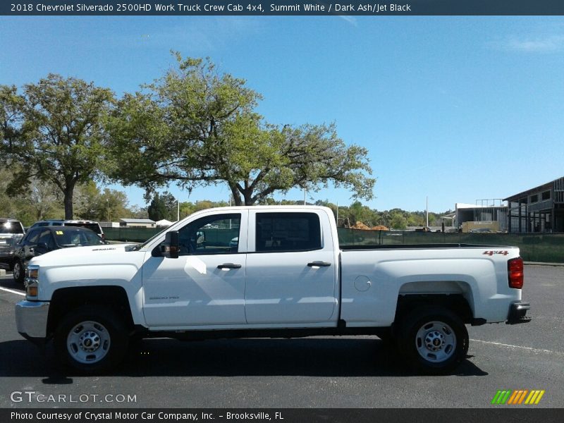 Summit White / Dark Ash/Jet Black 2018 Chevrolet Silverado 2500HD Work Truck Crew Cab 4x4